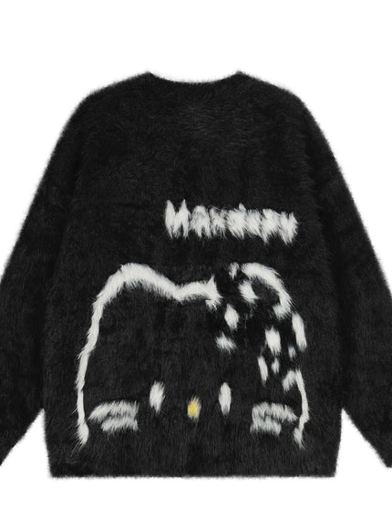 Close-up fabric and fit of Fleece Lined Crewneck