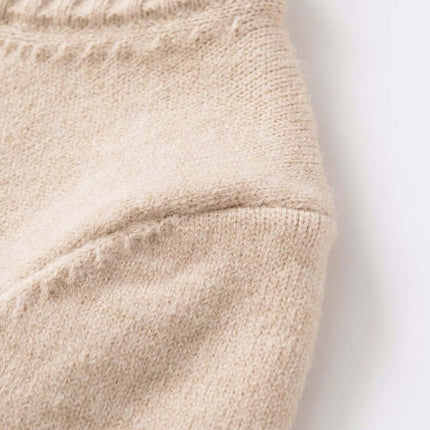 Round Neck Casual Knit Sweater