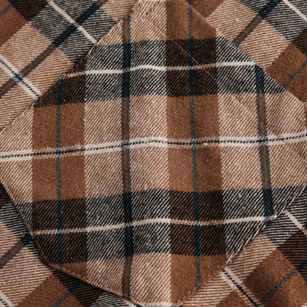 Cămașă cu glugă în carouri – Croială lejeră