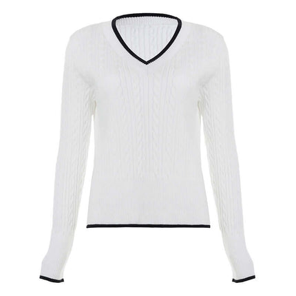 Long Sleeve VNeck Knit Top