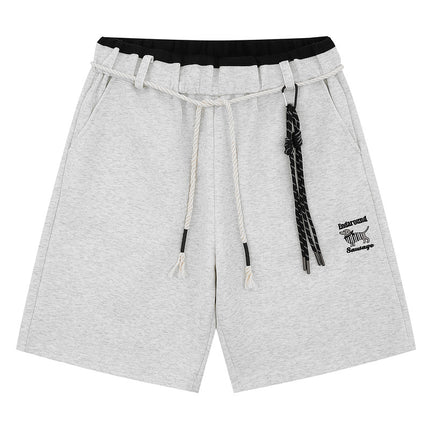 Straight Leg Drawstring Shorts – Loose Fit