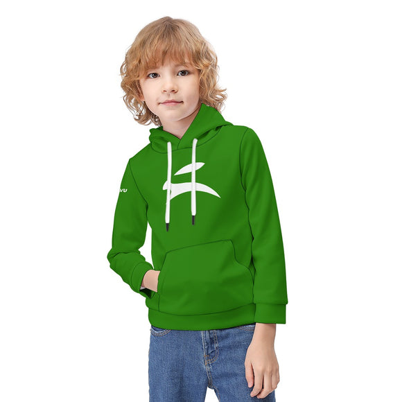 Felpa Verde per Ragazzi – Grozavu Bunny Logo