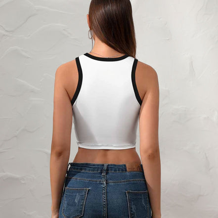 Grozavu | Cropped Racer Tank