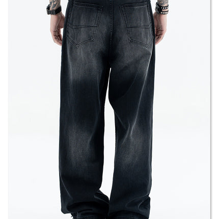 Gerade lockere Passform Denim Jeans für Männer und Frauen