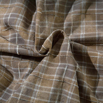 Camisa de Cuadros Radiantes Desgastada – Corte Suelto