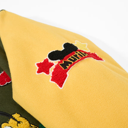 Giacca Ricamata in Stile Retro Cartoon – Cappotto Invernale Caldo