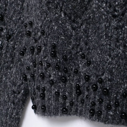 Asymmetrischer Off-Shoulder Strickpullover