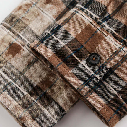 Cămașă cu glugă în carouri – Croială lejeră