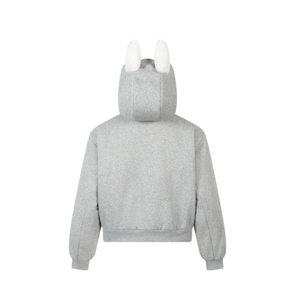 Street Fashion Zipper Hooded Sweatshirt for Men