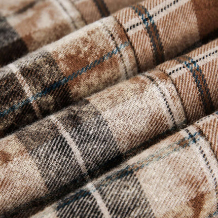 Cămașă cu glugă în carouri – Croială lejeră