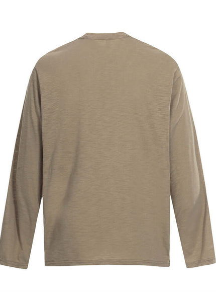 Close-up of White character printed t-shirt long sleeve fabric