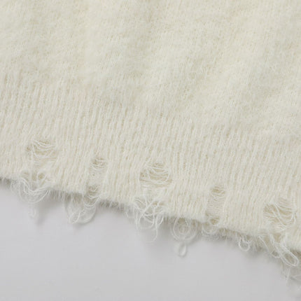 Knit Sweater with Letter Applique