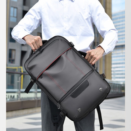 Oxford Cloth Business Travel Backpack – Black, Grey & Blue