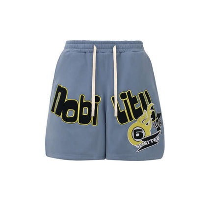 Front view of Relaxed Lounge Shorts - Grozavu brand streetwear