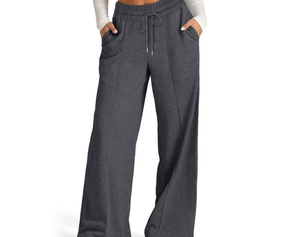 High Waist Long Pants Casual Fashion Wide Leg Pants American Style Straight Leg Pants