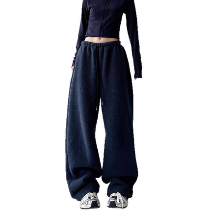 Pantalons en polaire Sherpa extra épais et chaud – Coupe droite ample