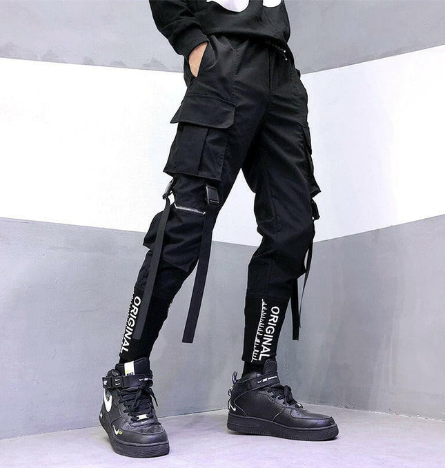 Grozavu: Trendy Workwear Pants, Tactical & Functional,Street Style at €44.99