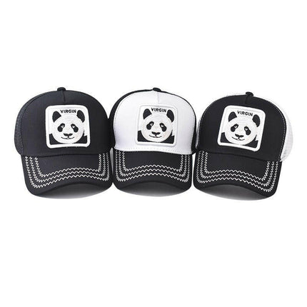 Grozavu's Panda Embroidered Mesh Baseball Cap: Thickened and Personalized at €22.99