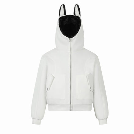Street Fashion Zipper Hooded Sweatshirt for Men