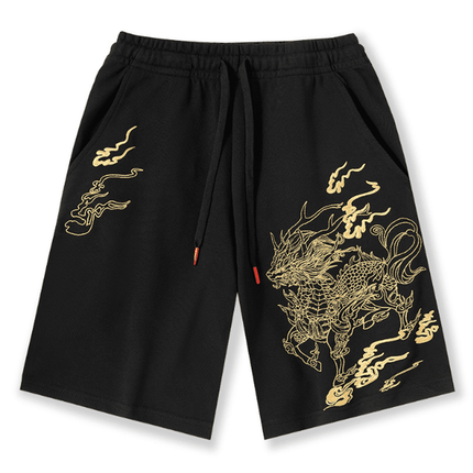 Grozavu's Cotton Kylin Embroidered Shorts: Casual & Fashionable at €44.99