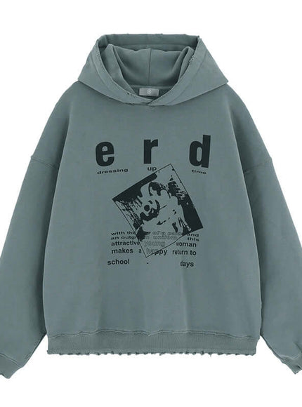 Front view of Melancholic Rich Second Printed - Grozavu brand streetwear