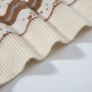 Vintage Twisted Knit Oversized Pullover Winter Sweater