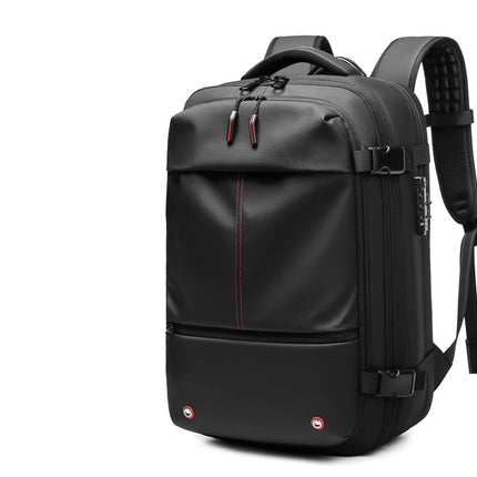 Expandable Waterproof Travel Backpacks Men Business Laptop Backpack With Valve Vacuum Compression Backpack