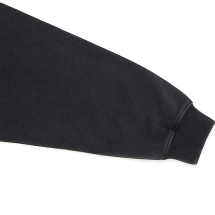 Washed Stand Collar Zipper Hoodie