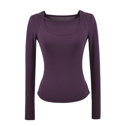 Maglietta a maniche lunghe slim fit per donne