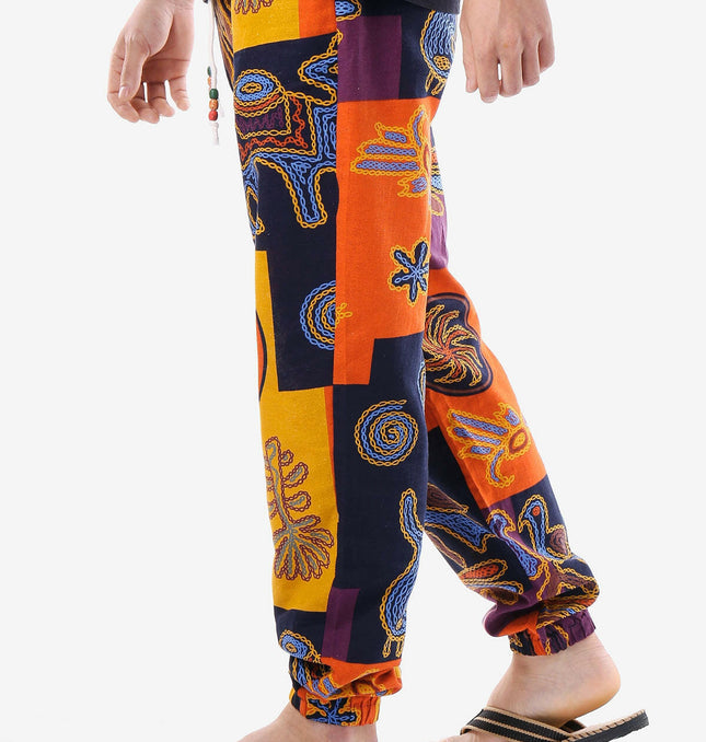 Grozavu Tribal Print Drawstring Pants: Stylish Comfort for Any Occasion at €27.99