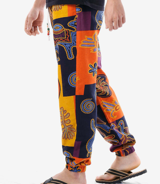 Grozavu Tribal Print Drawstring Pants: Stylish Comfort for Any Occasion