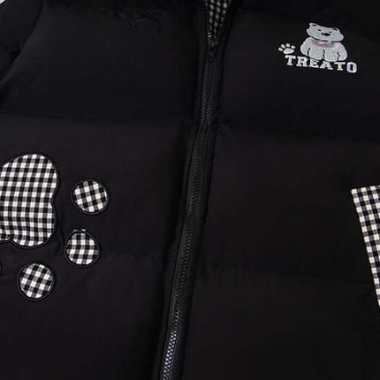 Hooded Cotton Puffer Coat – Loose Fit