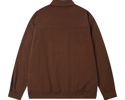 Stil Vintage Lustig Cartoon Katze Stickerei Patchwork Jacke Mantel