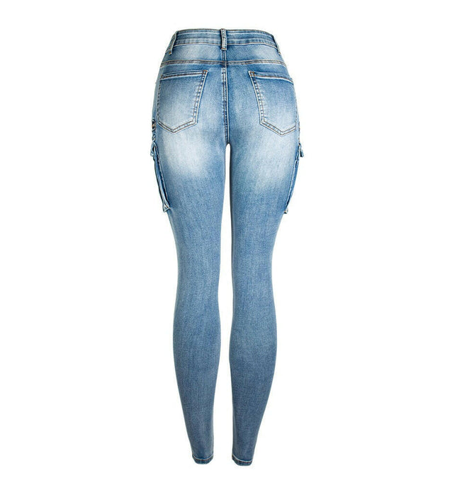 Ultra Stretchy Cargo Jeans: Classic Design at €42.10