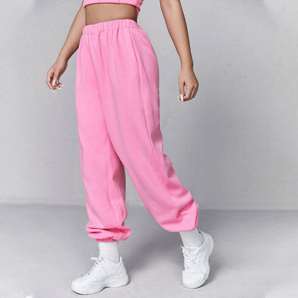 Grozavu Women's Pink High-Waist Wide-Leg Pants at €29.00