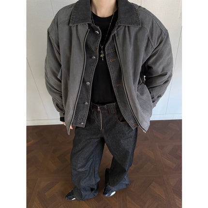 Veste de travail en coton - Coupe ample