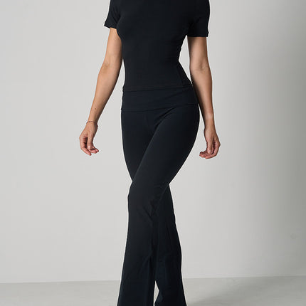 Ensemble de yoga en jersey de coton coupe décontractée