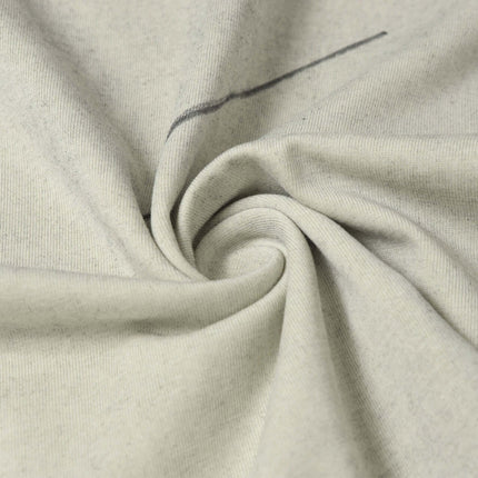 Washed Patchwork Letter T-Shirt – Loose Fit fabric detail showcasing premium cotton texture and relaxed feel.