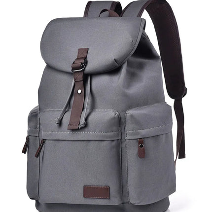 Multi Pockets Adjustable Strap Canvas Backpack Bag