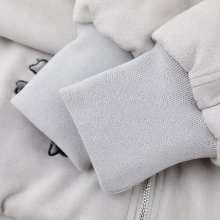 Cappotto con Cappuccio Ricamato – Vestibilità Ampia