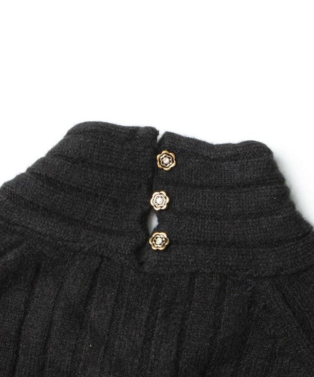 Grozavu Elegance: Minimalist Half-High Collar Knit T-shirts for Women