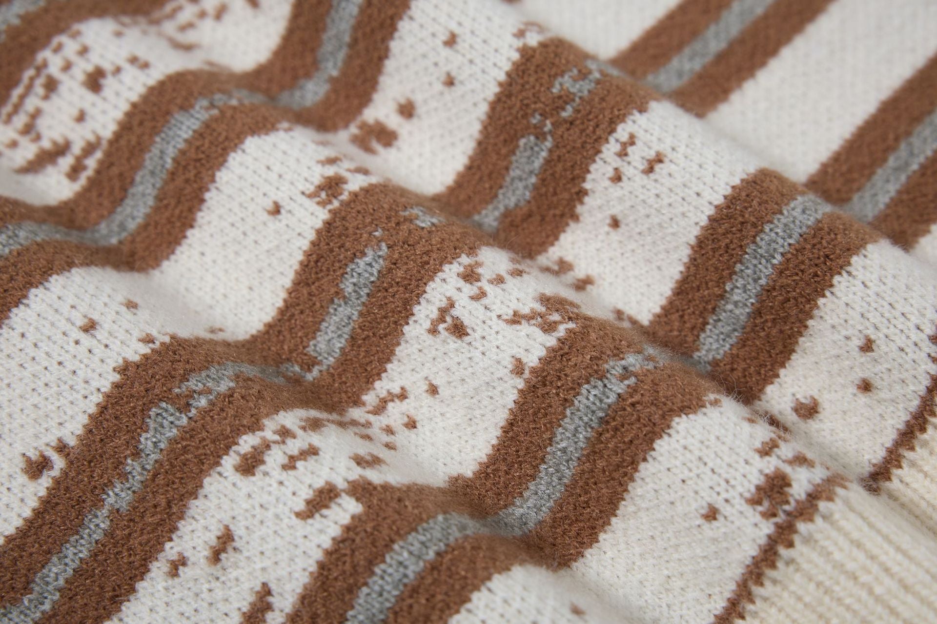 Vintage Twisted Knit Oversized Pullover Winter Sweater