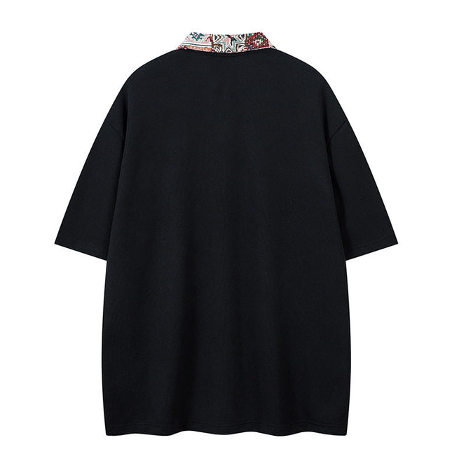 Short Sleeve Polo T-Shirt styling detail - Premium Streetwear