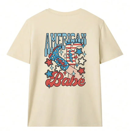 T-Shirt mit Buchstabengrafik