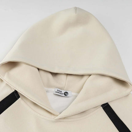 Hoodie en Patchwork de Dessin Animé Rétro – Coupe Ample