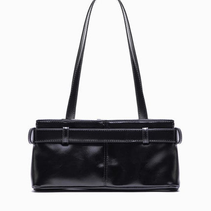 PU Leather Small Shoulder Bag – Black, White, Red & Brown