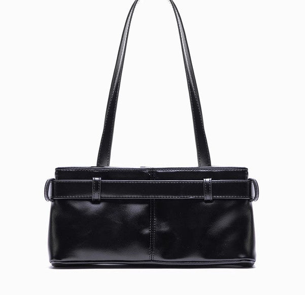 PU Leather Small Shoulder Bag – Black, White, Red & Brown