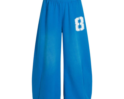 Retro Stilvolle Buchstaben Druck Dekonstruierte Lockere Weite Herren Messerhosen