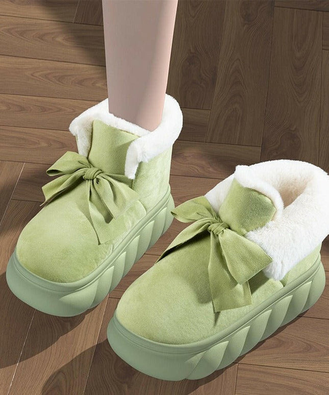 Grozavu's Winter Cotton Slippers: Thick Sole for Indoor Warmth, Fashionable