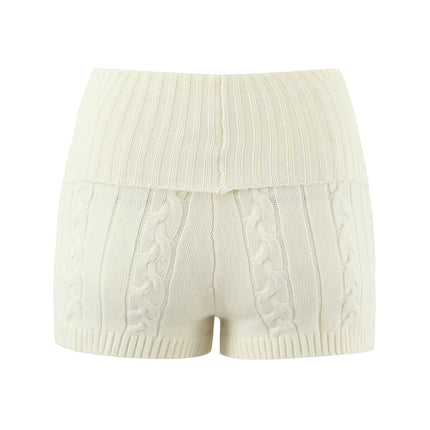 Lässige Slim-Fit gemusterte Wollshorts